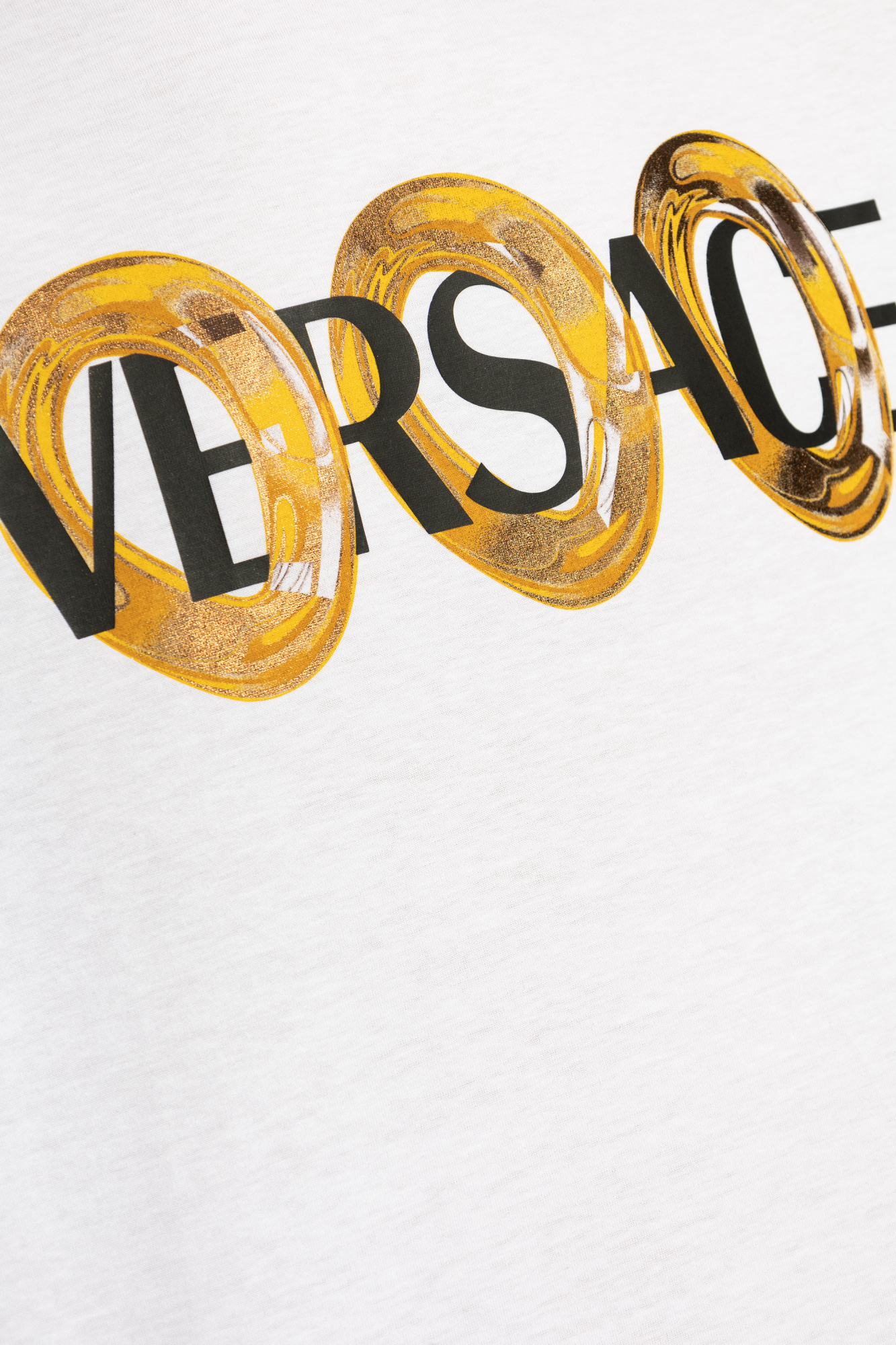 Versace T-shirt with printed logo | Men's Clothing | Vitkac